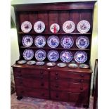 A 19th century and later oak dresser,