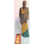 A 21st century model of a Masai figure HUSANI (meaning the gift of love),