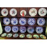 A stunning collection of various plates,