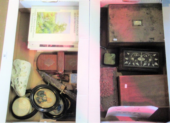 A quantity of miscellaneous items, to include: jewellery boxes, portrait miniatures,