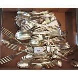 A large quantity of Scottish and English flatware, various dates and makers.