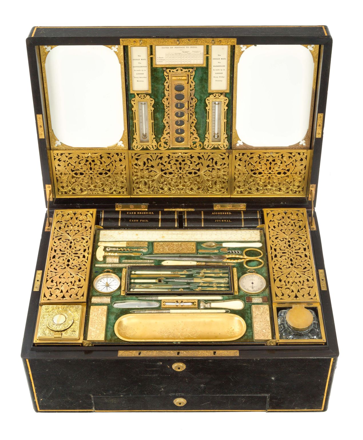  A MAGNIFICENT GENTLEMAN'S TRAVELLING COMPENDIUM BY ASPREY, LONDON, CIRCA 1870