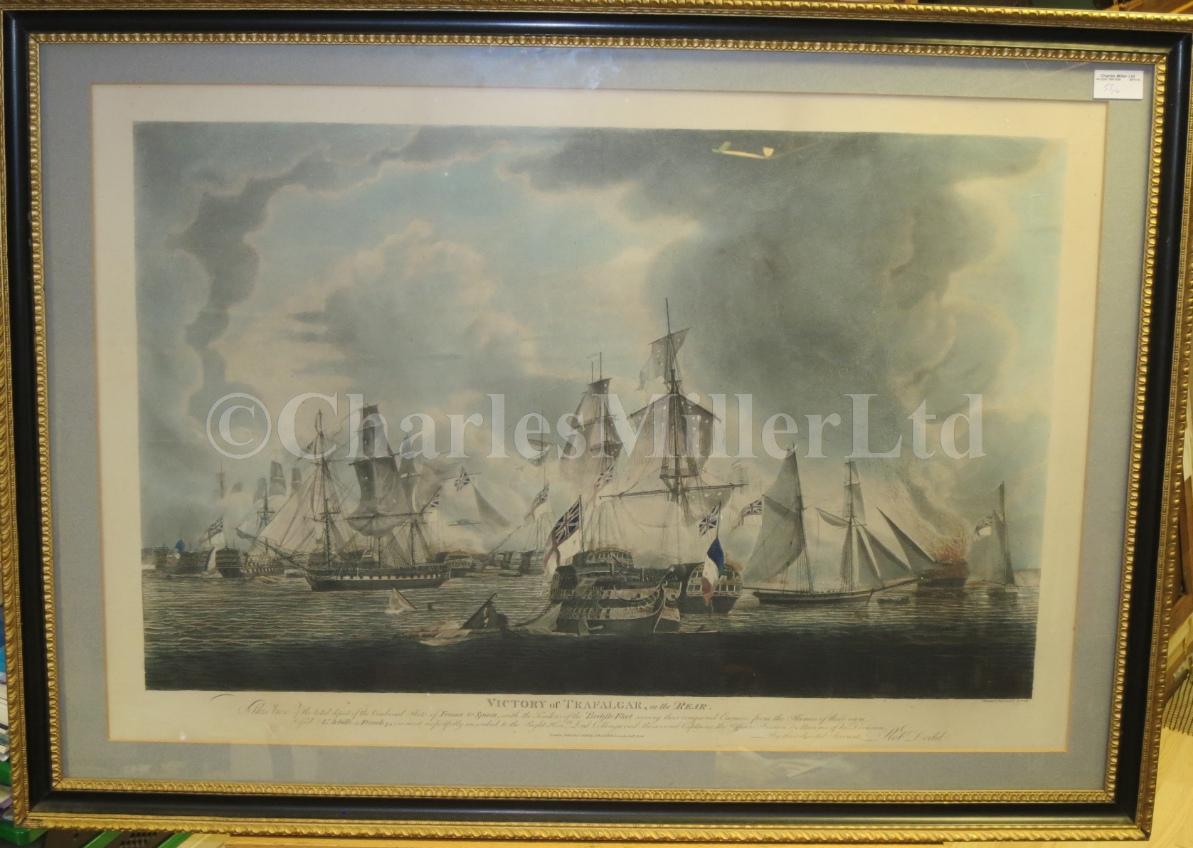 AFTER ROBERT DODD (BRITISH, 1748-1815) - Battle of Trafalgar; a set of four - Image 9 of 10