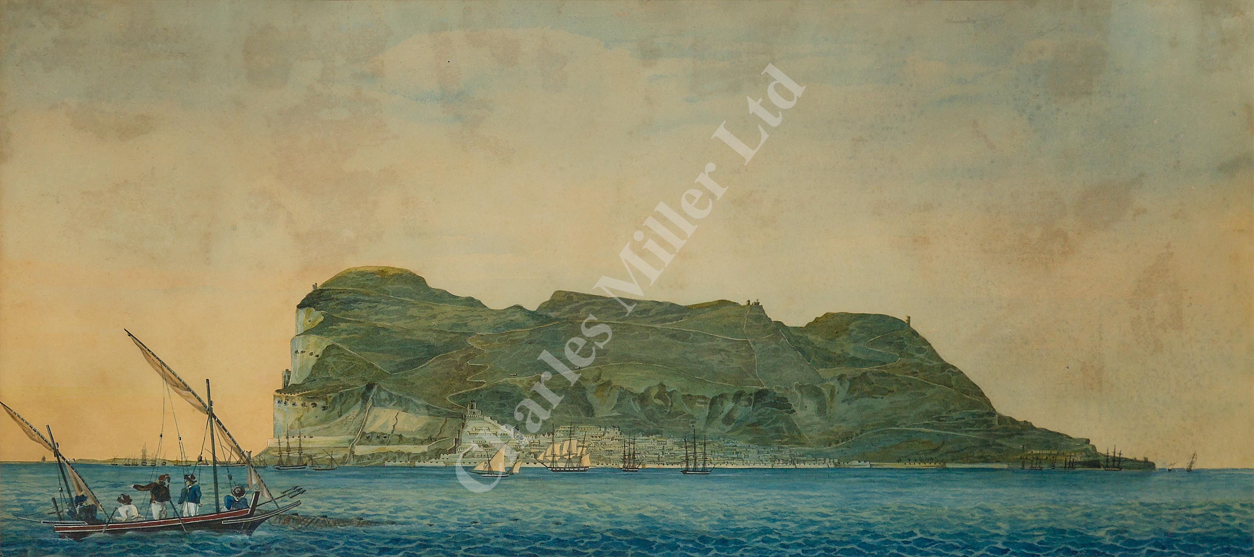 J.M. VAN BRAAM (DUTCH, 19th CENTURY) - Gibraltar, circa 1820