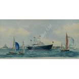 ARR M.G. PEARSON (BRITISH, 20TH CENTURY); HMY 'Britannia' & vessels of RYS off the Isle of Wight