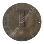 A RARE EARLY 18TH CENTURY BRASS DECLINATORY DIAL