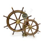 AN EIGHT-SPOKE SHIP'S WHEEL, CIRCA 1880