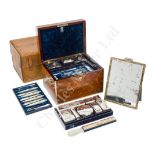 AN EXCEPTIONAL GENTLEMAN'S TRAVELLING DRESSING CASE BY D & J DILLER, CIRCA 1844