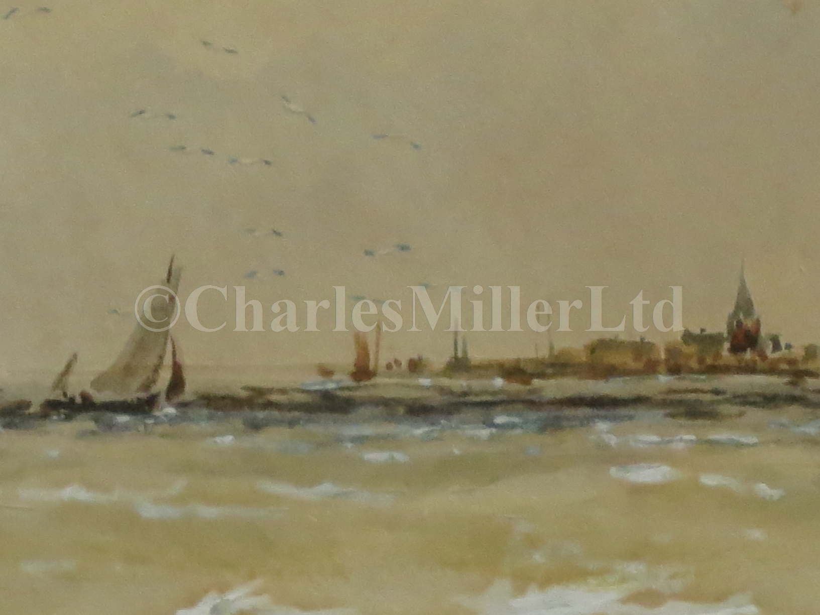 THOMAS BUSH HARDY (BRITISH, 1842-1897) - Deal and Calais fishing boats off Calais - Image 5 of 6