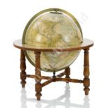 A 12IN. TERRESTRIAL GLOBE BY JAMES WYLD, CHARING CROSS, LONDON, CIRCA 1842