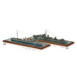 A 16FT:1IN. SCALE WATERLINE MODEL OF THE DESTROYER FLOTILLA LEADER H.M.S. SWIFT [1907]