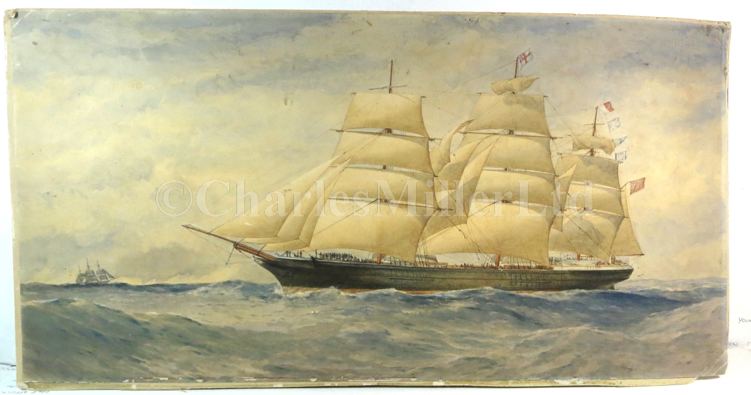 THOMAS GOLDSWORTHY DUTTON (BRITISH, 1819-1891): The clipper 'Forfarshire' - Image 2 of 9