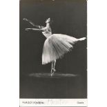 Margot Fonteyn signed 6 x 4 b/w ballet photo to Mike. Good Condition. All signed items come with our