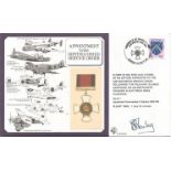 Ltnt Comm I Stanley DSO signed Dm Medal RAF flown cover. Good Condition. All signed items come