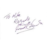 Gareth Edwards Rugby autograph to Mike signed to 6 x 4 white card. Good Condition. All signed