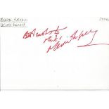 Meriel Tufnell First Lady Jockey autograph to Mike signed to 6 x 4 white card. Good Condition. All