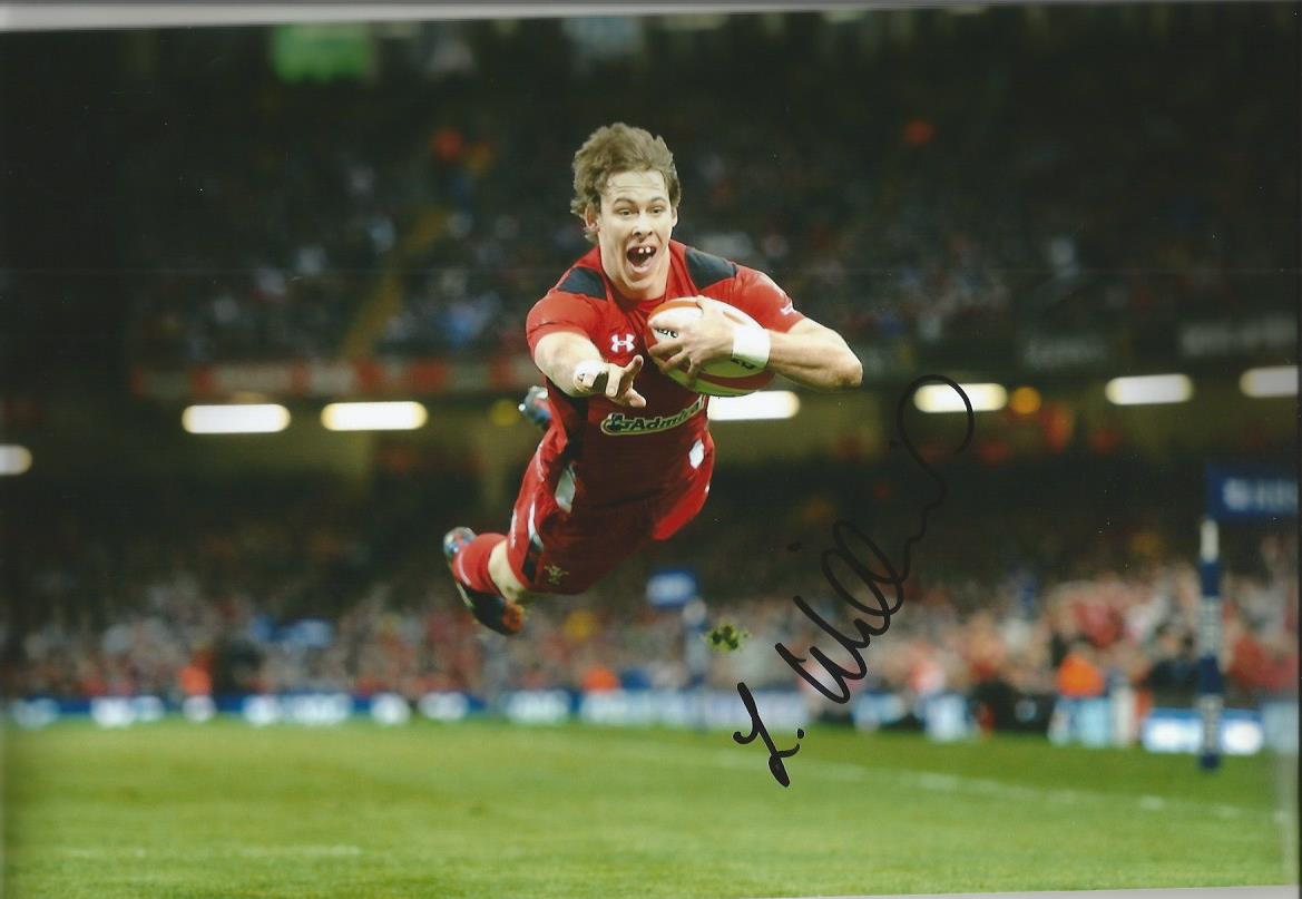 LIAM WILLIAMS signed in-person Wales Rugby 8x12 Photo. Good Condition. All signed items come with