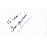 Frew McMillan Tennis autograph to Mike signed to 6 x 4 white card. Good Condition. All signed