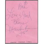 Martha Reeves signed album page. American R&B and pop singer and former politician, and is the