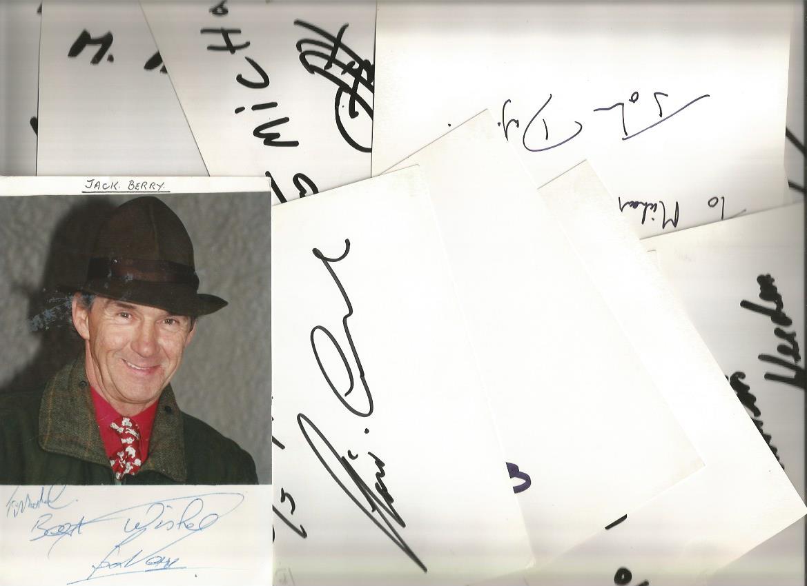 Jockeys and Trainers signed 6x4 white index card collection. 50+ cards. Dedicated to Mike or - Image 2 of 2