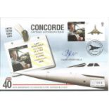 Capt. Roger Mills signed 2009 Concorde Queen of the Skies Mercury 40th ann Supersonic flight
