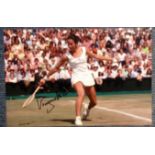 VIRGINIA WADE signed in-person Wimbledon Tennis 8x12 Photo. Good Condition. All signed items come