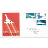 Concorde 1969 GPO FDC with Filton FDI postmark and neat typed address. Good Condition. All signed