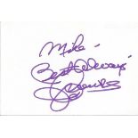 Jimmy Connors Tennis autograph to Mike signed to 6 x 4 white card. Good Condition. All signed