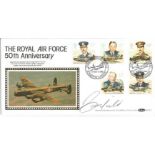 Sqdn Ldr Banfield signed Benham BLCS17 FDC 50th Anniv. Of The RAF cover. Good Condition. All