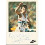 Seb Coe signed 6 x 4 colour photo. Good Condition. All signed items come with our certificate of