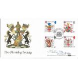 1984 The Heraldry Society Benham FDC signed. Good Condition. All signed items come with our