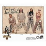 The Black Eyed Peas signed 10x8 colour photo. Good Condition. All signed items come with our