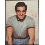 Frankie Vaughan signed 10x8 colour magazine photo. 3 February 1928 - 17 September 1999 was an