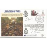 Les Owens and M Lucien Duval signed Liberation of Paris cover. Good Condition. All signed items come