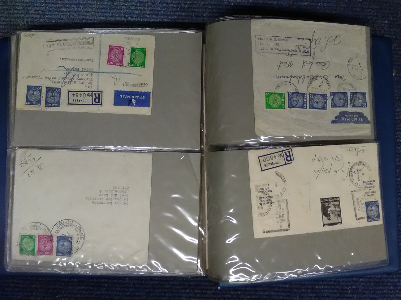 Israel early cover collection. 70+ covers. Mainly commercial 1948/55. High catalogue value. Good - Image 5 of 6