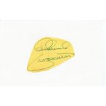 Richard Carpenter irregularly shaped autograph to Mike fixed to 6 x 4 white card. Good Condition.