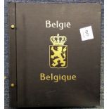 Belgium stamp collection housed in black Davo album. Mint and used. 1858/1959. Valuable collection