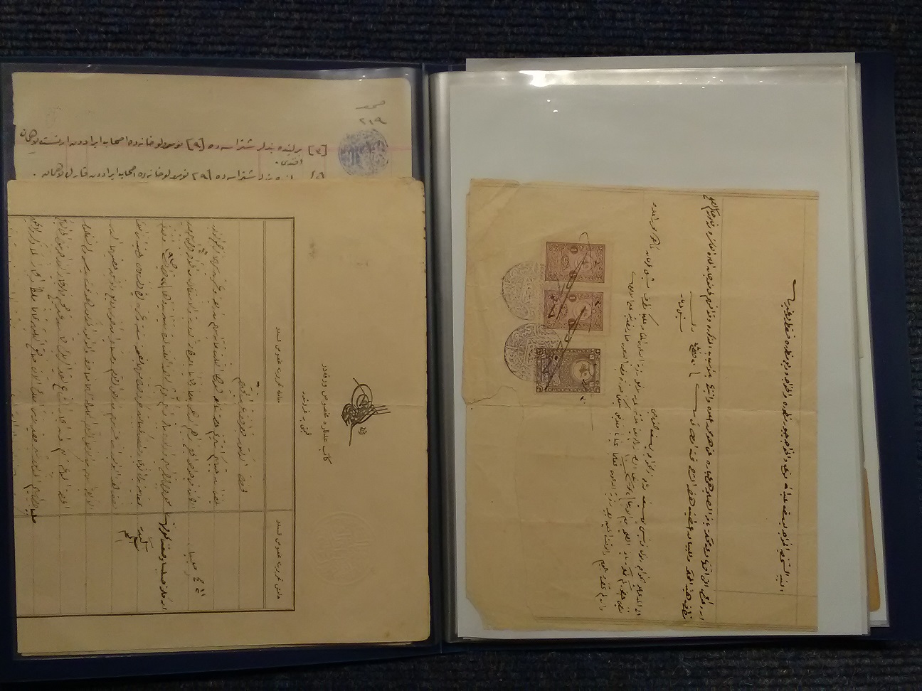 Palestine document collection to 1948. Many Franked Turkish stamps, Turkish fiscals. Medate stamps - Image 3 of 6