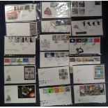 GB FDC collection. 60+ covers. 1999/2005. Neat typed addresses. Includes Jane Eyre, Crimean war,