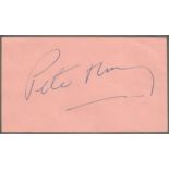 Pete Murray disc jockey signed album page. Good Condition. All signed items come with our