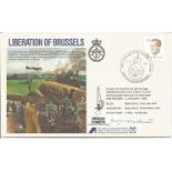 Georges d'Outremont WW2 SOE resistance hero signed Liberation of Brussels FDC. Good Condition. All