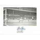 HELMUT HALLER signed 1966 West Germany World Cup Final Goal 8x12 Photo. Good Condition. All signed