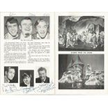 Theatre programme collection of 3 programmes. Includes signatures of Beryl Reid, Barry Foster, Peter