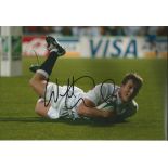 WILL GREENWOOD signed in-person England Rugby 8x12 Photo. Good Condition. All signed items come with