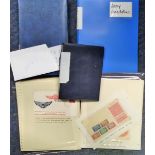 Palestine, Israel collection. Includes postcards, covers, receipts. Israel reply coupons and army