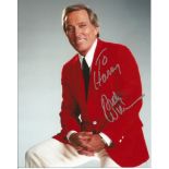 Andy Williams signed 10x8 colour photo. Dedicated to Harry. Good Condition. All signed items come