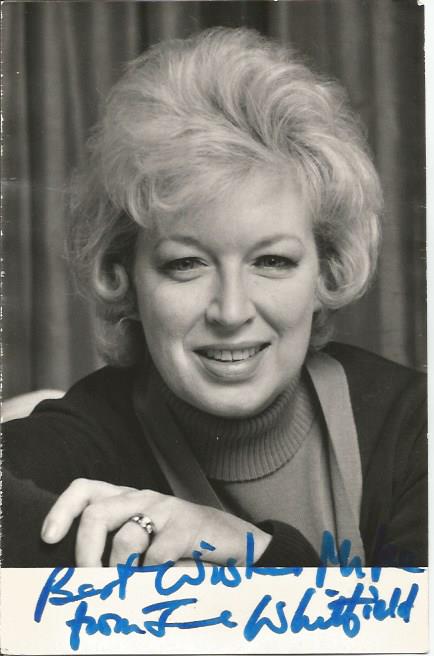 June Whitfield signed 6 x 4 b/w photo. Good Condition. All signed items come with our certificate of