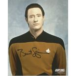 Brent Spiner signed 10 x 8 colour Star Trek The Next Generation photo. Good Condition. All signed