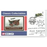 Julie Peasgood signed Corgi Collectables Burrell Showman's Steam Locomotive Benham single stamp