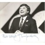 Jimmy Tarbuck signed 6 x 4 b/w photo. Good Condition. All signed items come with our certificate